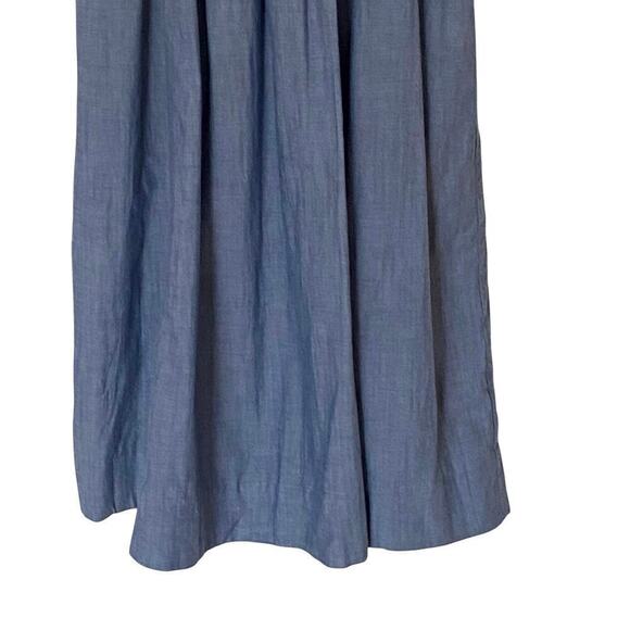 KATE SPADE New York Chambray Blaire Fit & Flare Smocked Waist Dress, Size 0 - Picture 7 of 13